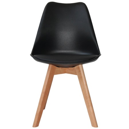 Silla New Tower Wood Negra Extra Quality | Venta de Muebles Online