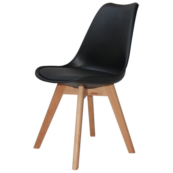 Silla New Tower Wood Negra Extra Quality | Venta de Muebles Online 2