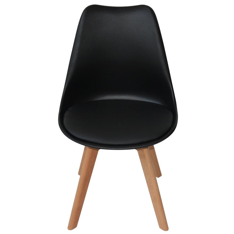 Silla New Tower Wood Negra Extra Quality | Venta de Muebles Online