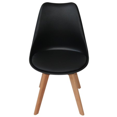 Silla New Tower Wood Negra Extra Quality | Venta de Muebles Online