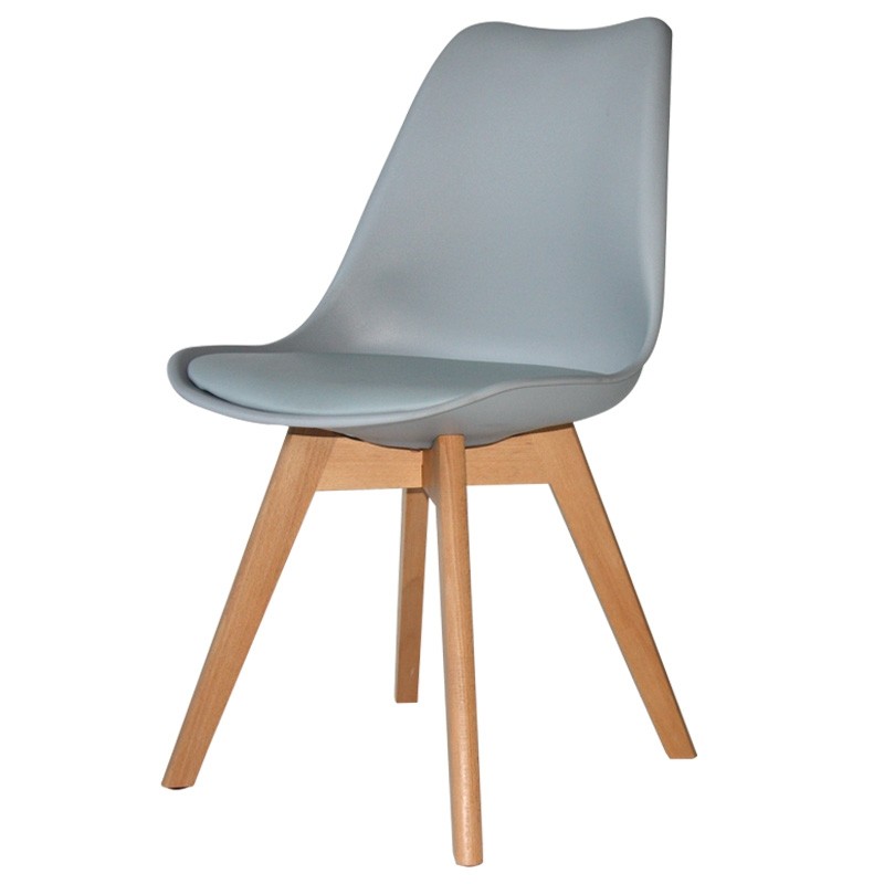 Silla New Tower Wood Gris Extra Quality | Venta de Muebles Online