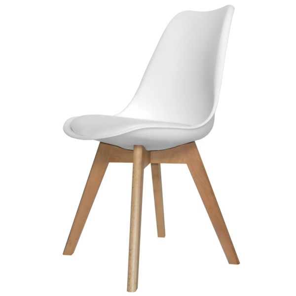 Silla nórdica blanca salón | Venta de Muebles Online