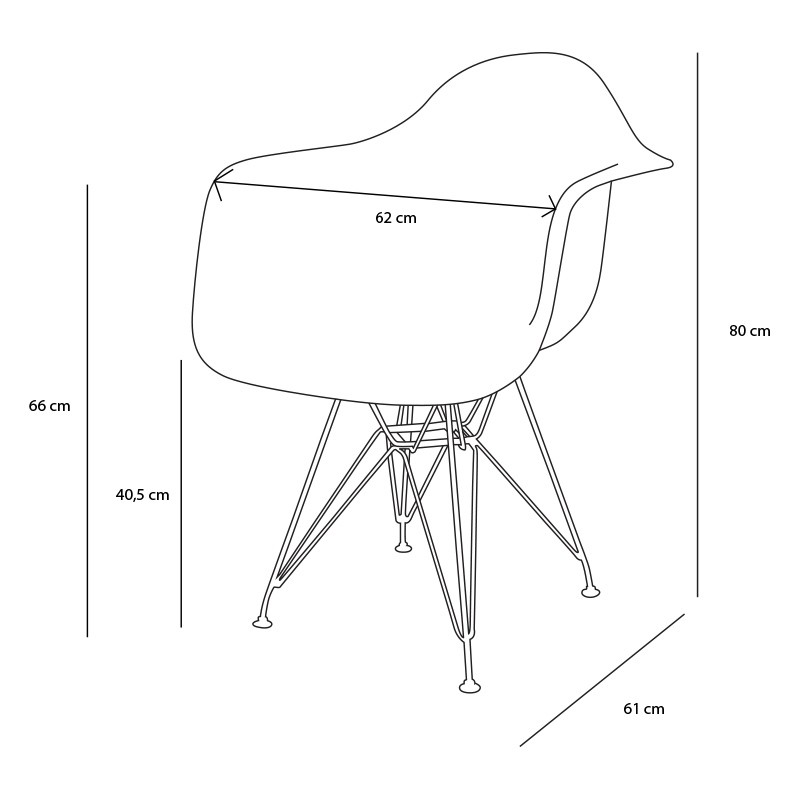 SILLÓN TOWER CHROME con reposabrazos | Rojo, Gris, Negro y Aguamarina