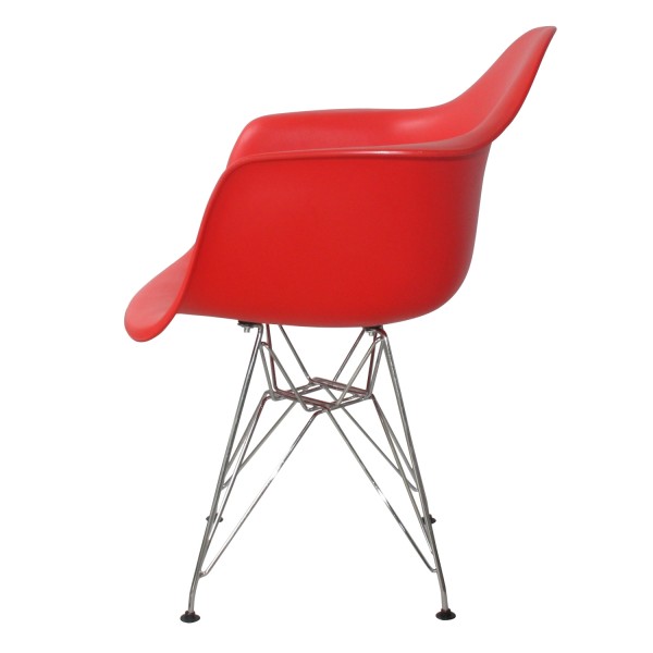 SILLÓN TOWER CHROME con reposabrazos | Rojo, Gris, Negro y Aguamarina