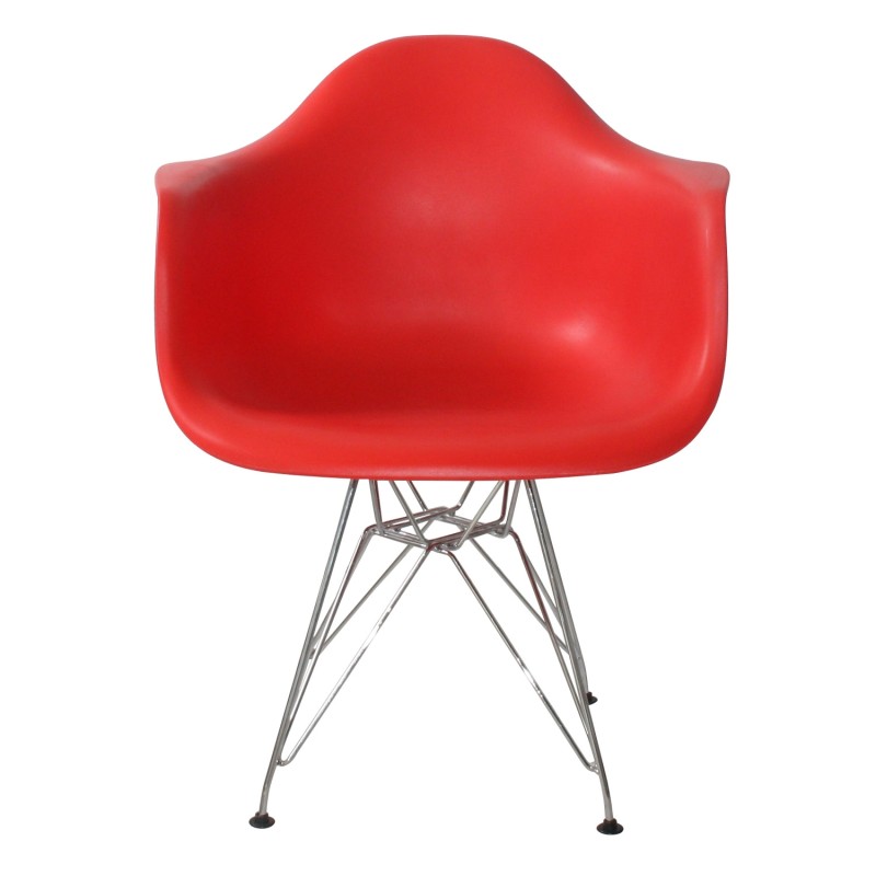 SILLÓN TOWER CHROME con reposabrazos | Rojo, Gris, Negro y Aguamarina