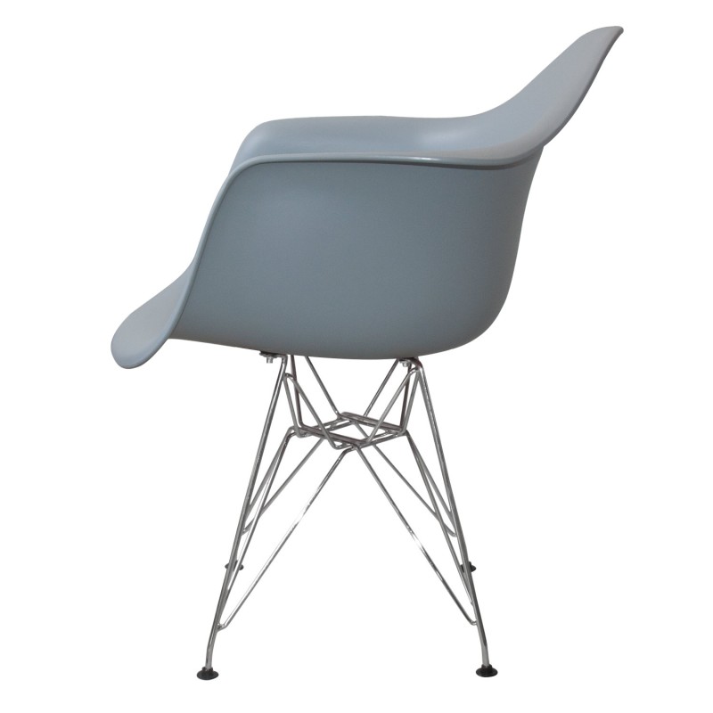 SILLÓN TOWER CHROME con reposabrazos | Rojo, Gris, Negro y Aguamarina