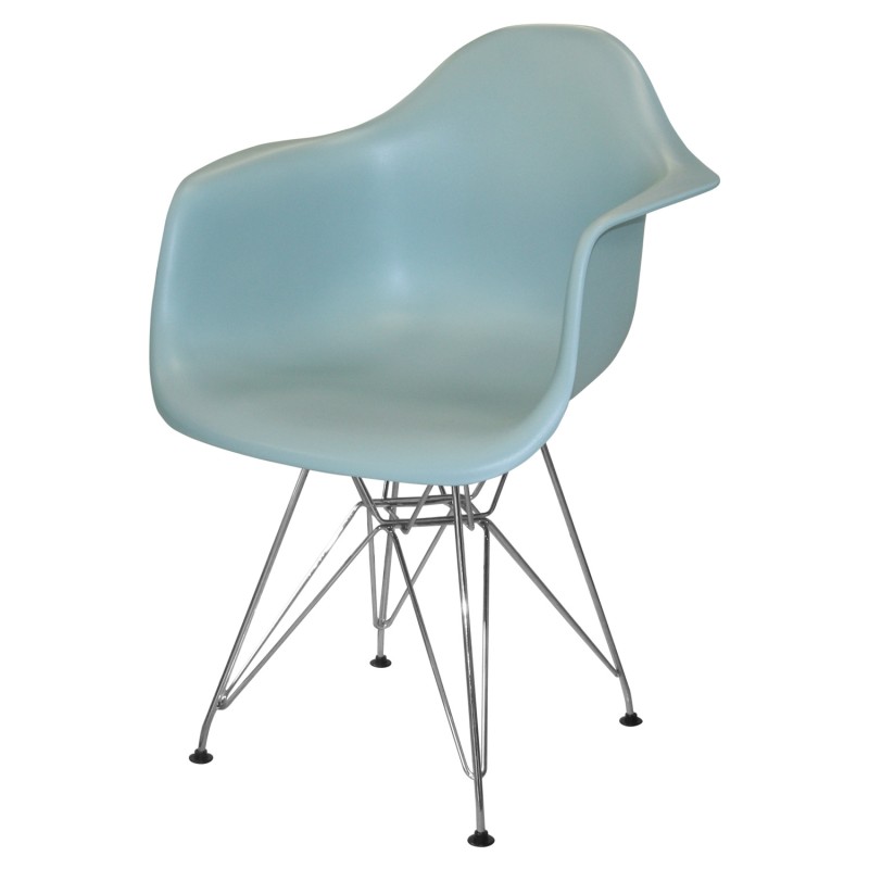 SILLÓN TOWER CHROME con reposabrazos | Rojo, Gris, Negro y Aguamarina