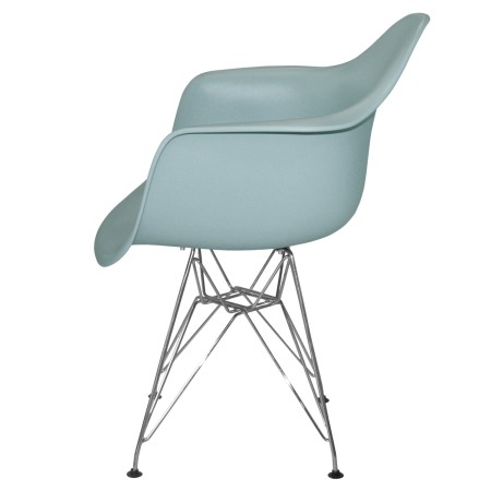 SILLÓN TOWER CHROME con reposabrazos | Rojo, Gris, Negro y Aguamarina
