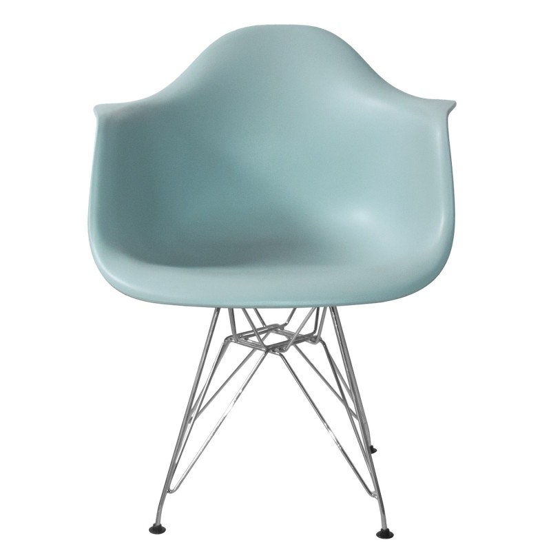 SILLÓN TOWER CHROME con reposabrazos | Rojo, Gris, Negro y Aguamarina