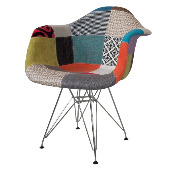 SILLÓN TOWER CHROME PATCHWORK | Venta de Muebles Online