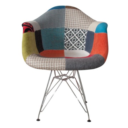SILLÓN TOWER CHROME PATCHWORK | Venta de Muebles Online
