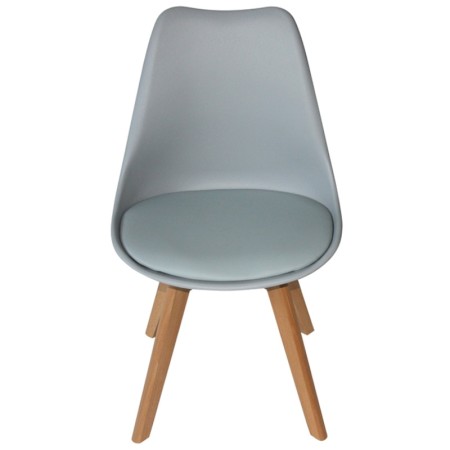 Pack 4 Sillas New Tower Wood Grises Extra Quality | Venta de Muebles Online