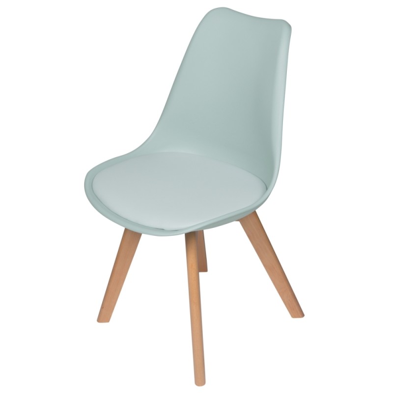 Pack 4 Sillas New Tower Wood Aguamarina Extra Quality | Venta de Muebles Online