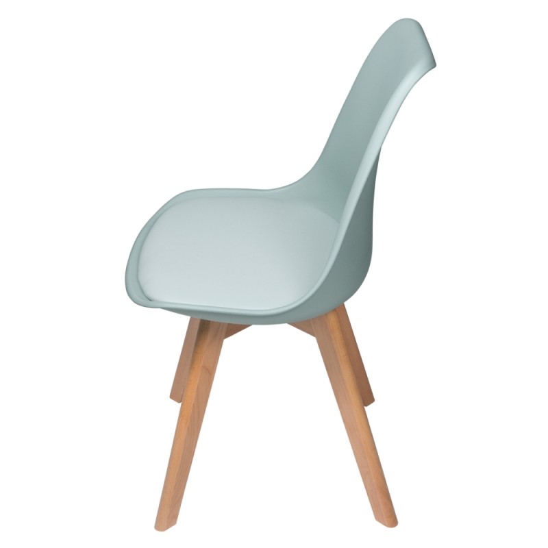 Pack 4 Sillas New Tower Wood Aguamarina Extra Quality | Venta de Muebles Online