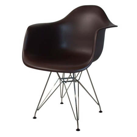 Set de 4 sillones color chocolate