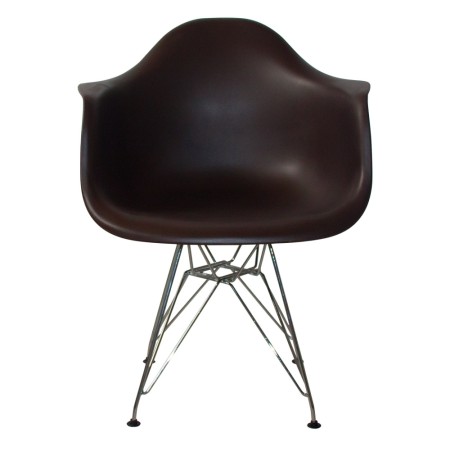 Set de 4 sillones color chocolate