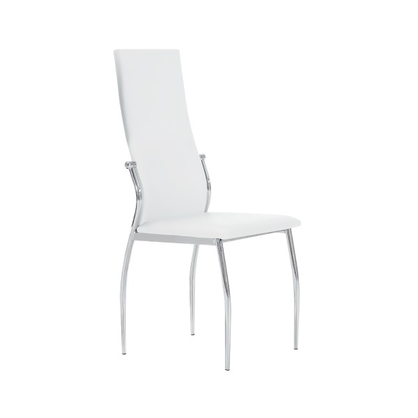 Silla Tapizada Boston Pack 4 Unidades Blancas | Venta de Muebles Online 2