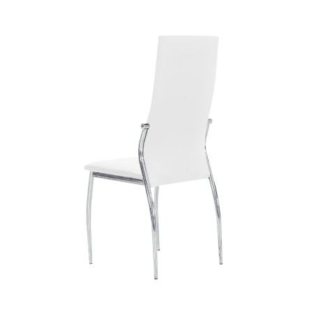Silla Tapizada Boston Pack 4 Unidades Blancas | Venta de Muebles Online