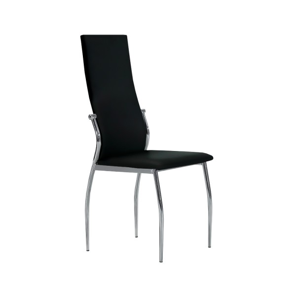 Silla Tapizada Boston Pack 4 Unidades Negras | Venta de Muebles Online 2