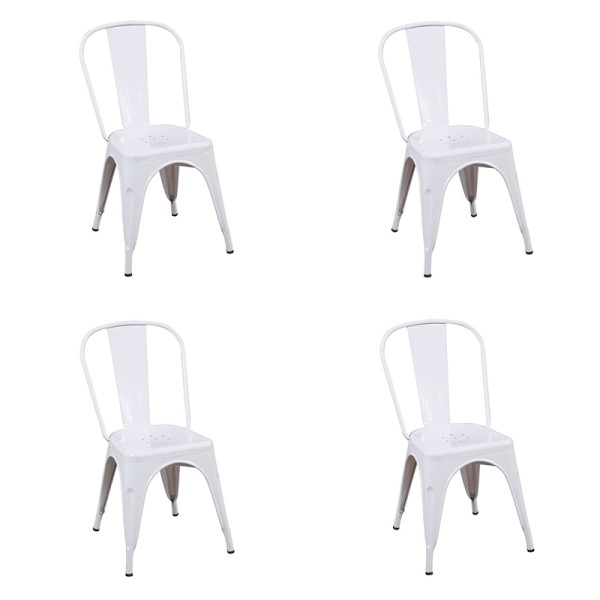 Pack 4 Sillas Lank Réplica Blancas | Venta de Muebles Online