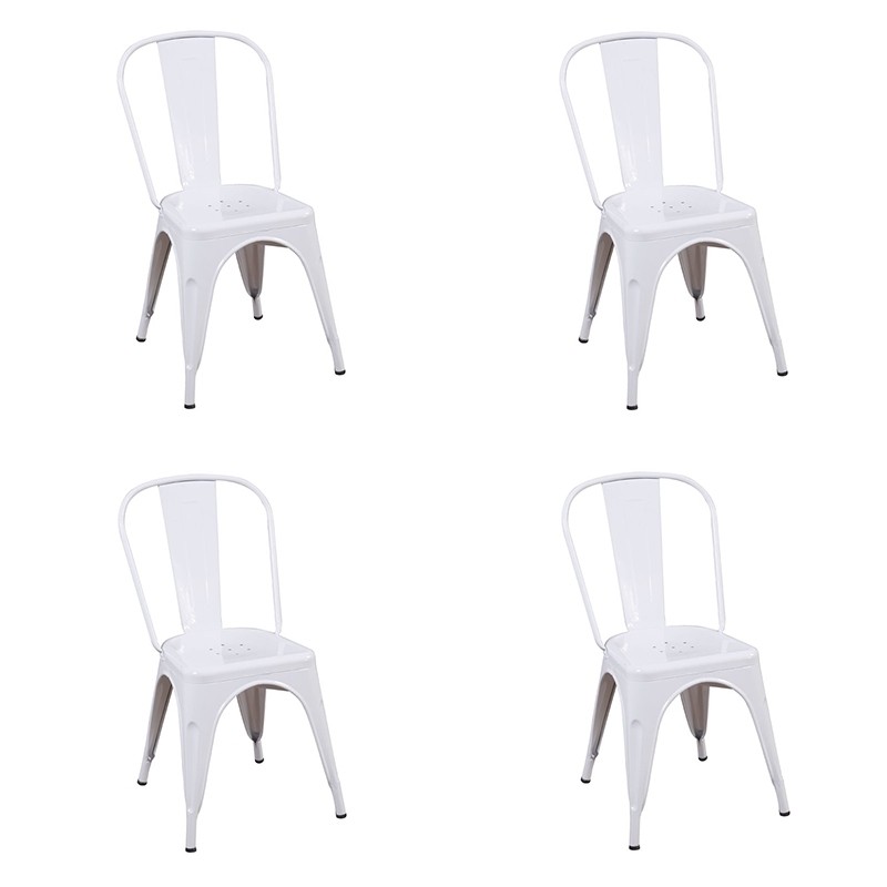 Pack 4 Sillas Lank Réplica Blancas | Venta de Muebles Online