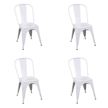 Pack 4 Sillas Lank Réplica Blancas | Venta de Muebles Online