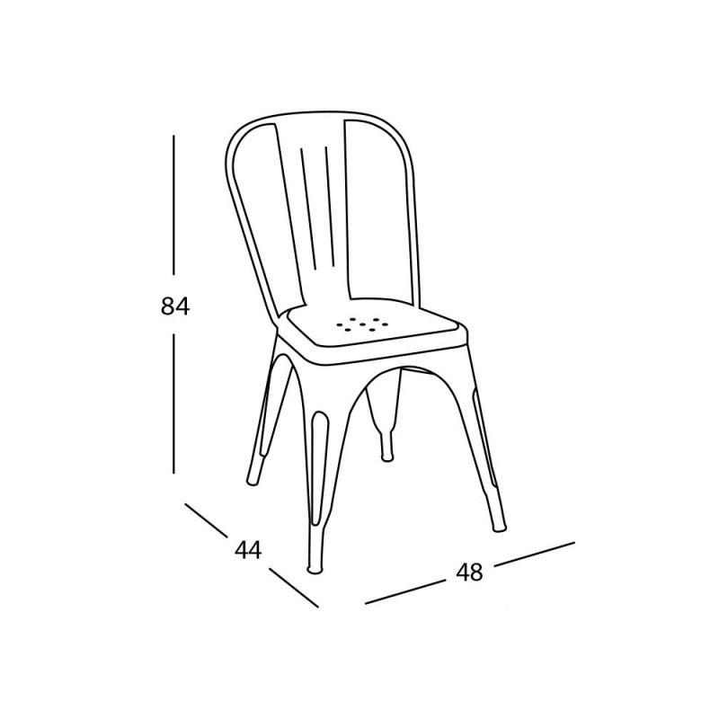 Pack 4 Sillas Lank Réplica Blancas | Venta de Muebles Online