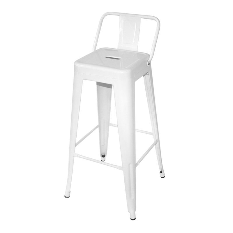 Taburete Lank Industrial Con Respaldo | Venta de Muebles Online