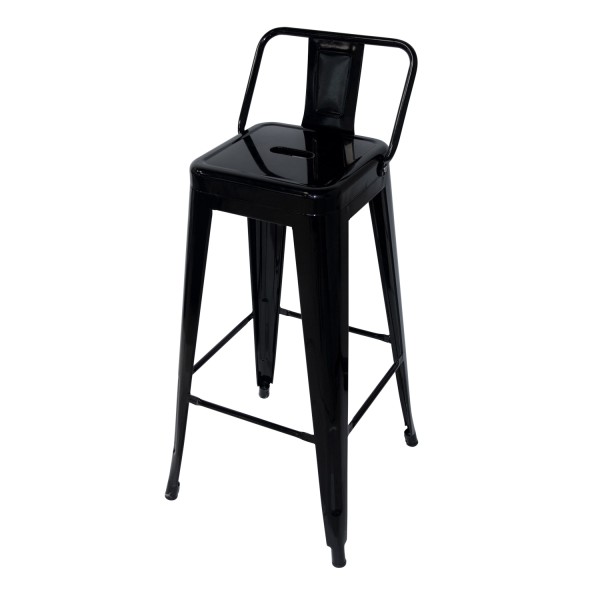 Taburete Lank Industrial Con Respaldo | Venta de Muebles Online