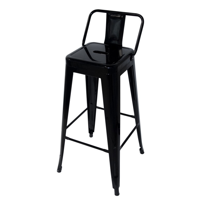 Taburete Lank Industrial Con Respaldo | Venta de Muebles Online
