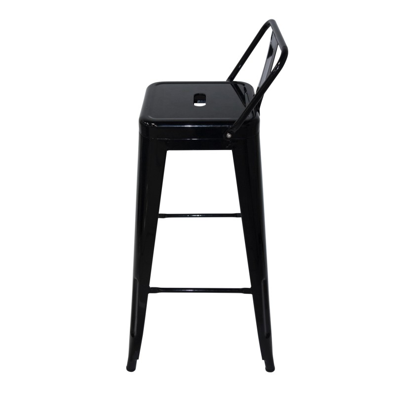 Taburete Lank Industrial Con Respaldo | Venta de Muebles Online