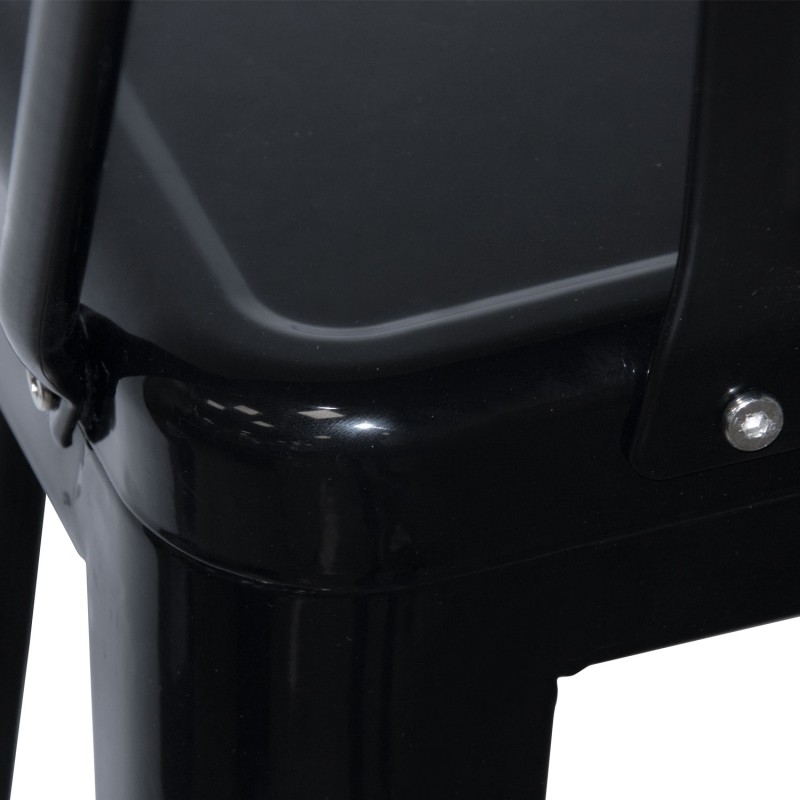 Taburete Lank Industrial Con Respaldo | Venta de Muebles Online
