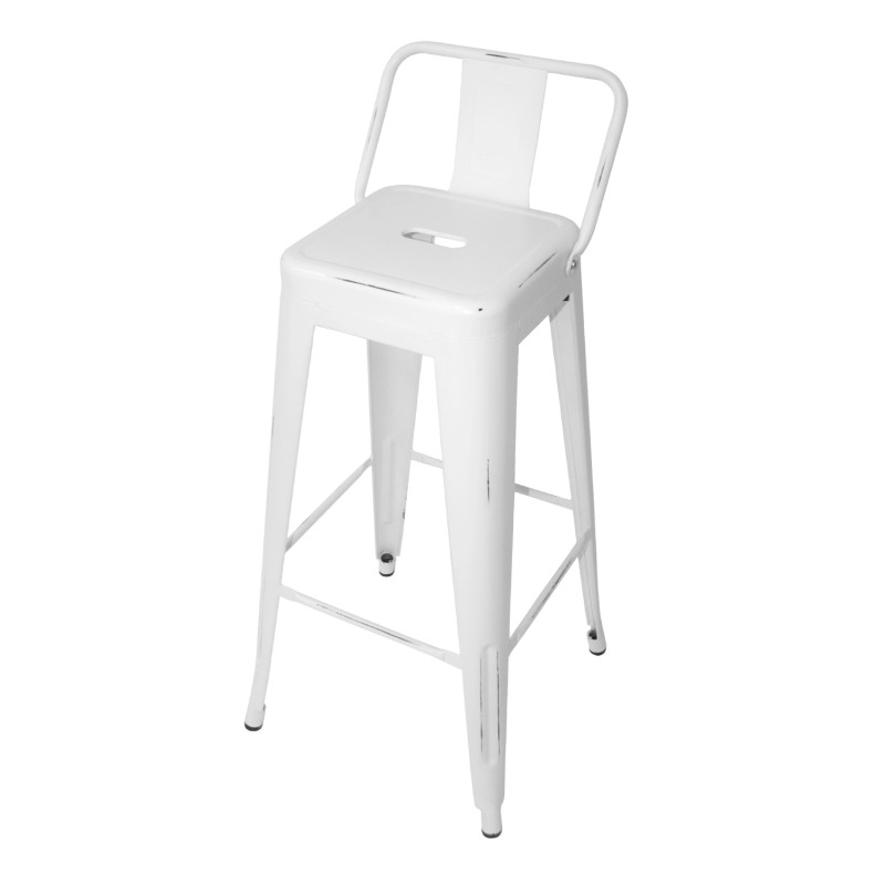 Taburete Lank Old Industrial Con Respaldo | Venta de Muebles Online