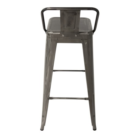 Taburete Lank Industrial Con Respaldo Metálico | Venta de Muebles Online