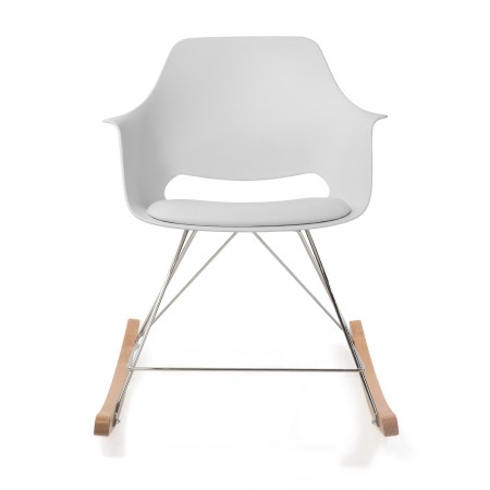 Sillón Mecedora Keith blanco moderno | Venta de Muebles Online