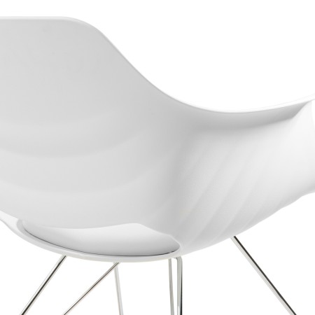 Sillón Mecedora Keith blanco moderno | Venta de Muebles Online