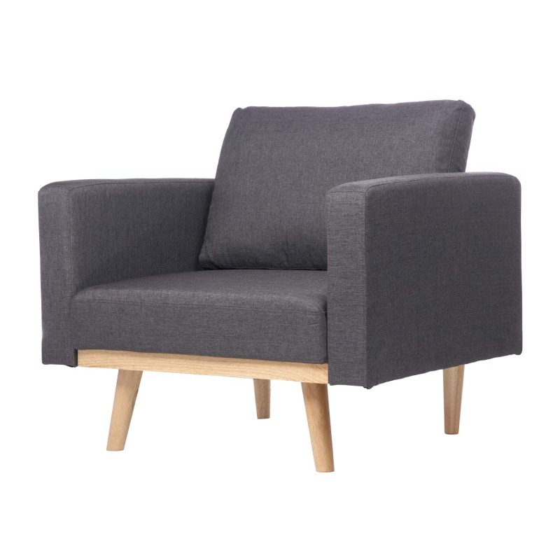 Sillón Marant estilo nórdico Gris oscuro | Venta de Muebles Online