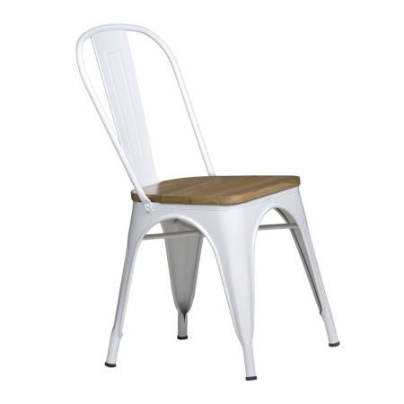 Silla Lank Wood Blanca | Venta de Muebles Online