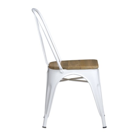 Silla Lank Wood Blanca | Venta de Muebles Online