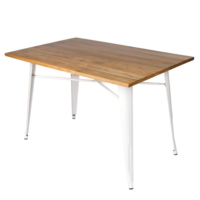 Mesa Lank Wood Blanca 120 X 80 Cm | Venta de Muebles Online