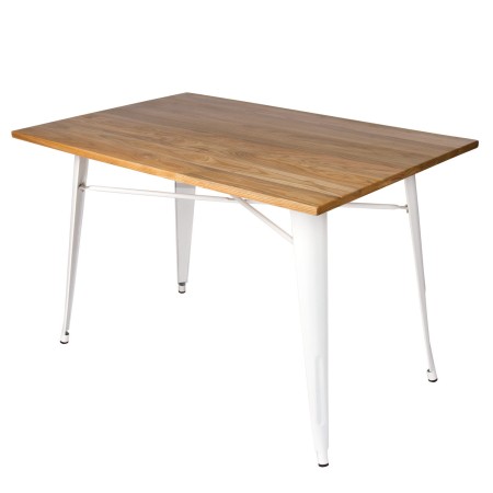 Mesa Lank Wood Blanca 120 X 80 Cm | Venta de Muebles Online