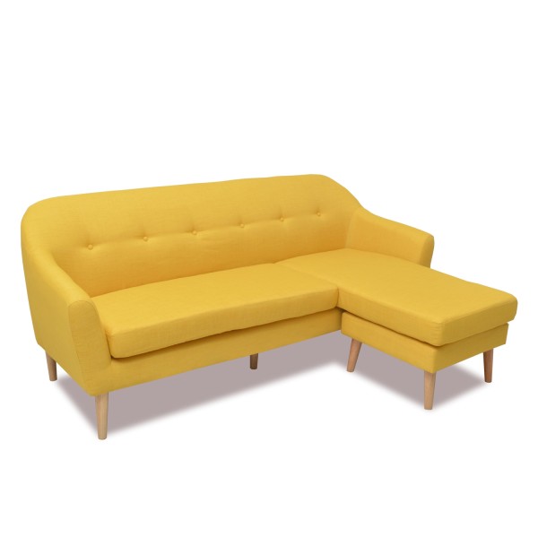 Sofá Chaise Longue de Estilo Retro Vintage