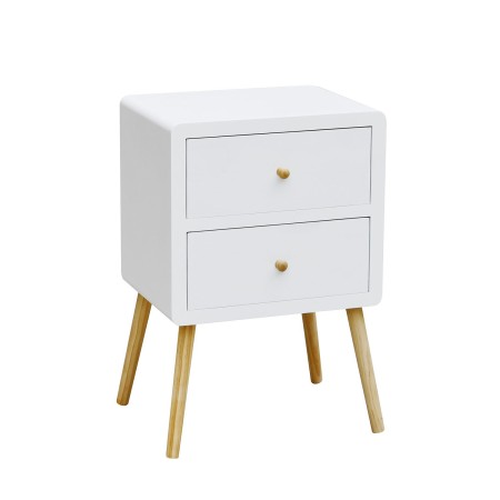 Mesita de noche blanca Diseño Nórdico | Venta de Muebles Online