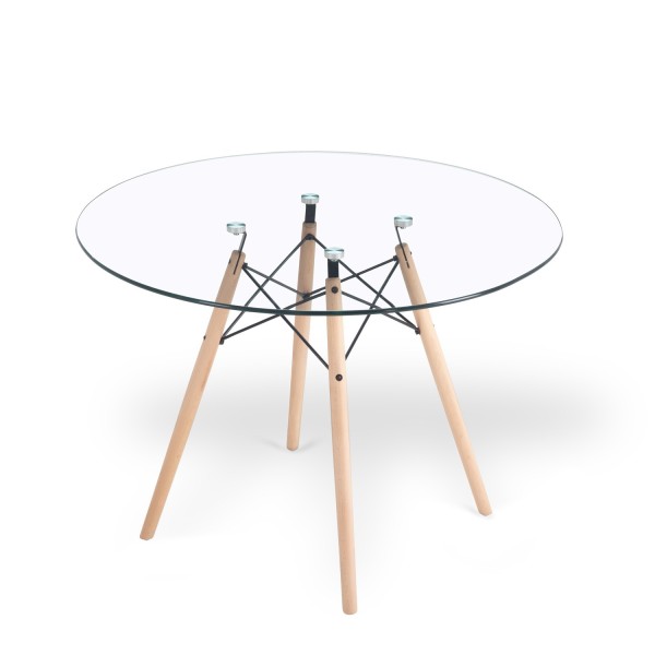 Mesa Tower Cristal 100 CM | Venta de Muebles Online