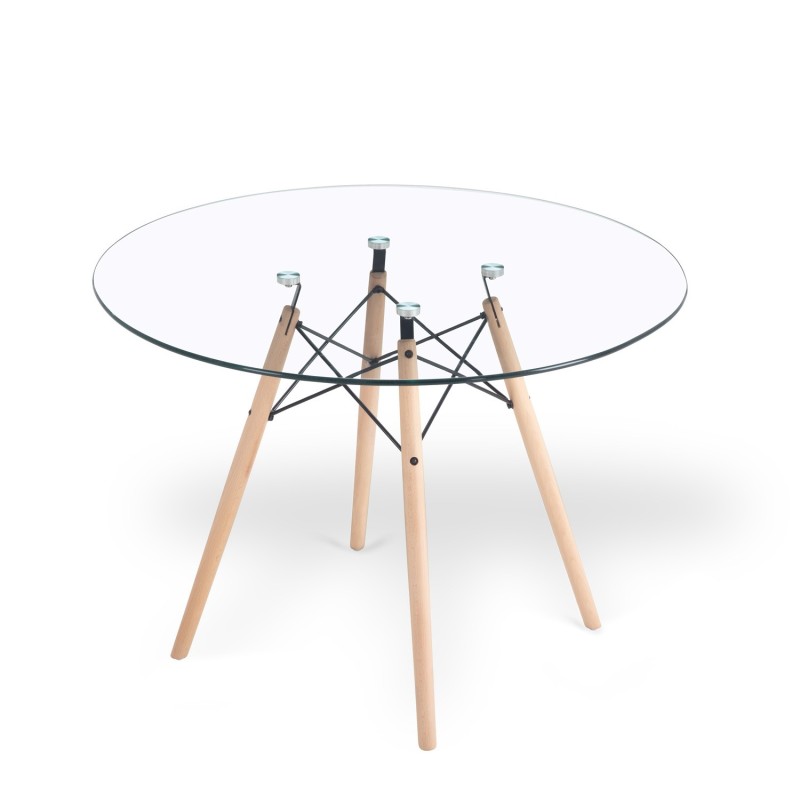 Mesa Tower Cristal 100 CM | Venta de Muebles Online