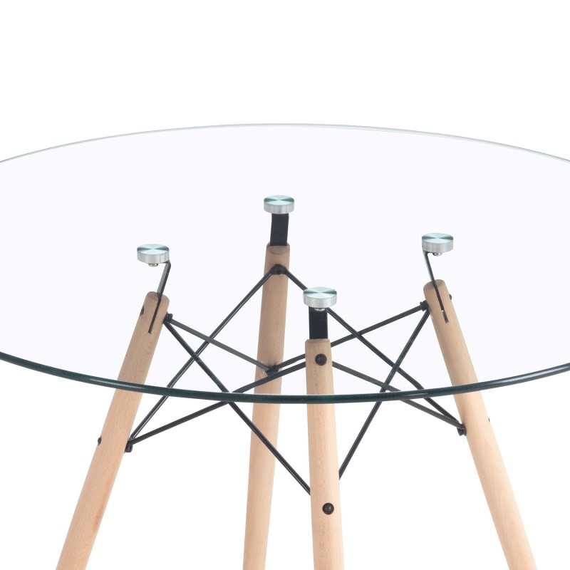 Mesa Tower Cristal 100 CM | Venta de Muebles Online