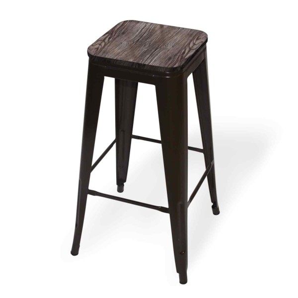 Taburete Lank Wood Chocolate | Venta de Muebles Online