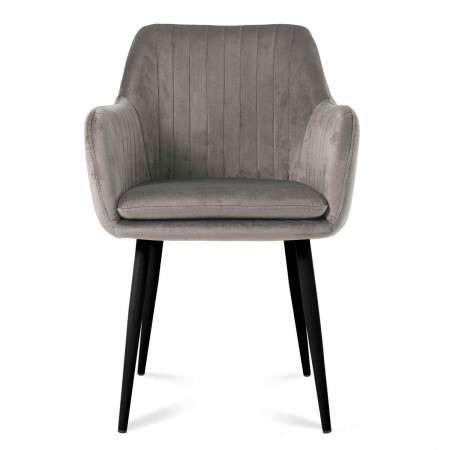 Sillón nórdico terciopelo gris Berta | Venta de Muebles Online