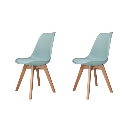 Pack de 2 sillas New Tower Wood Aguamarina Extra | Venta de Muebles Online