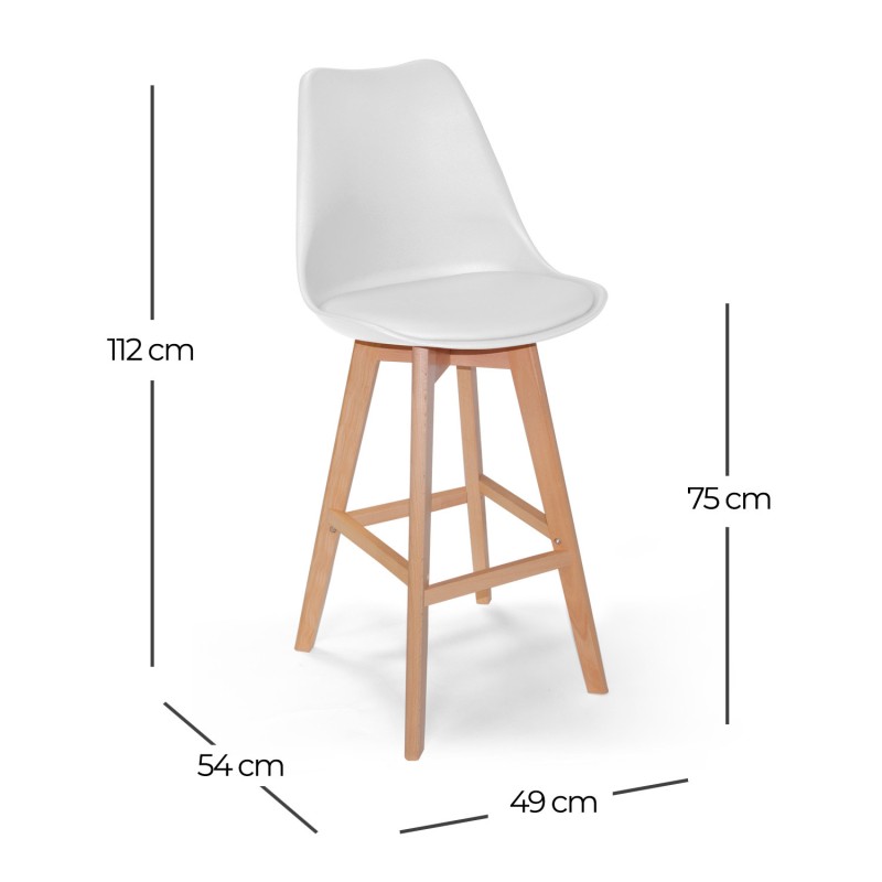 Taburete alto New Tower Wood | Venta de Muebles Online